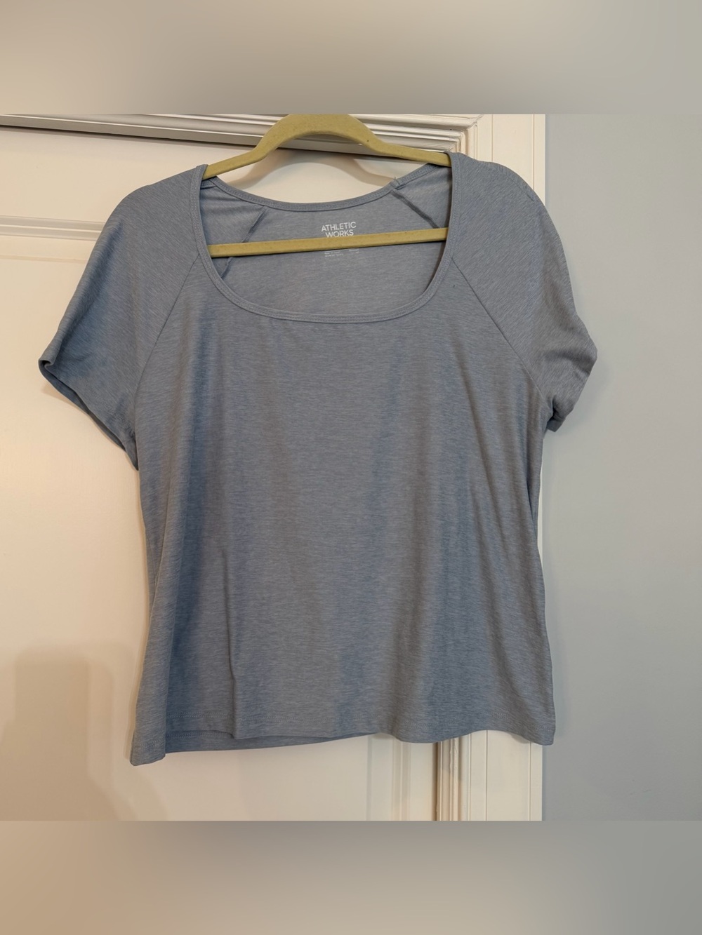 💜 3/$30 Athletic Works Blue Scoop Neck Women's Top 2xl NWOT